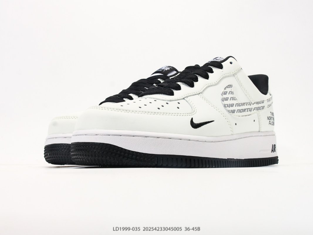 Nike Air Force 1 Low LX The North Face Collaboration White Black view
