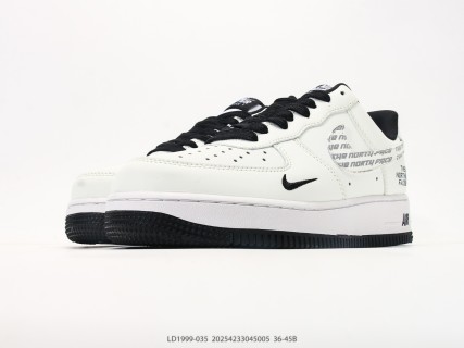 Nike Air Force 1 Low LX The North Face Collaboration White Black view 5