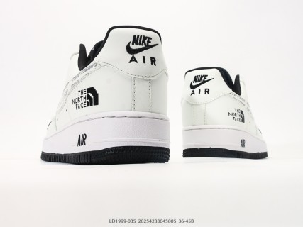 Nike Air Force 1 Low LX The North Face Collaboration White Black view 6