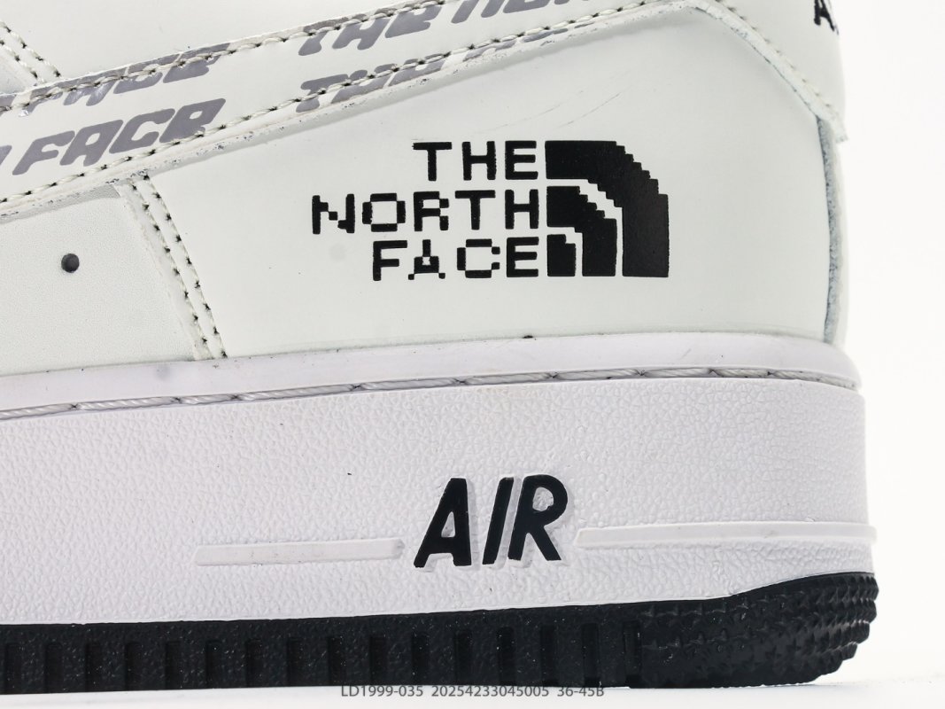 Nike Air Force 1 Low LX The North Face Collaboration White Black view