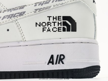 Nike Air Force 1 Low LX The North Face Collaboration White Black view 7