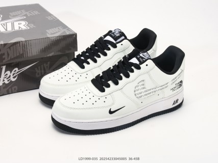 Nike Air Force 1 Low LX The North Face Collaboration White Black view 9