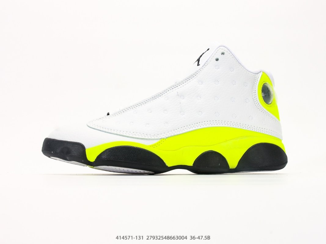 Jordan Air Jordan 13 White Neon Yellow Black