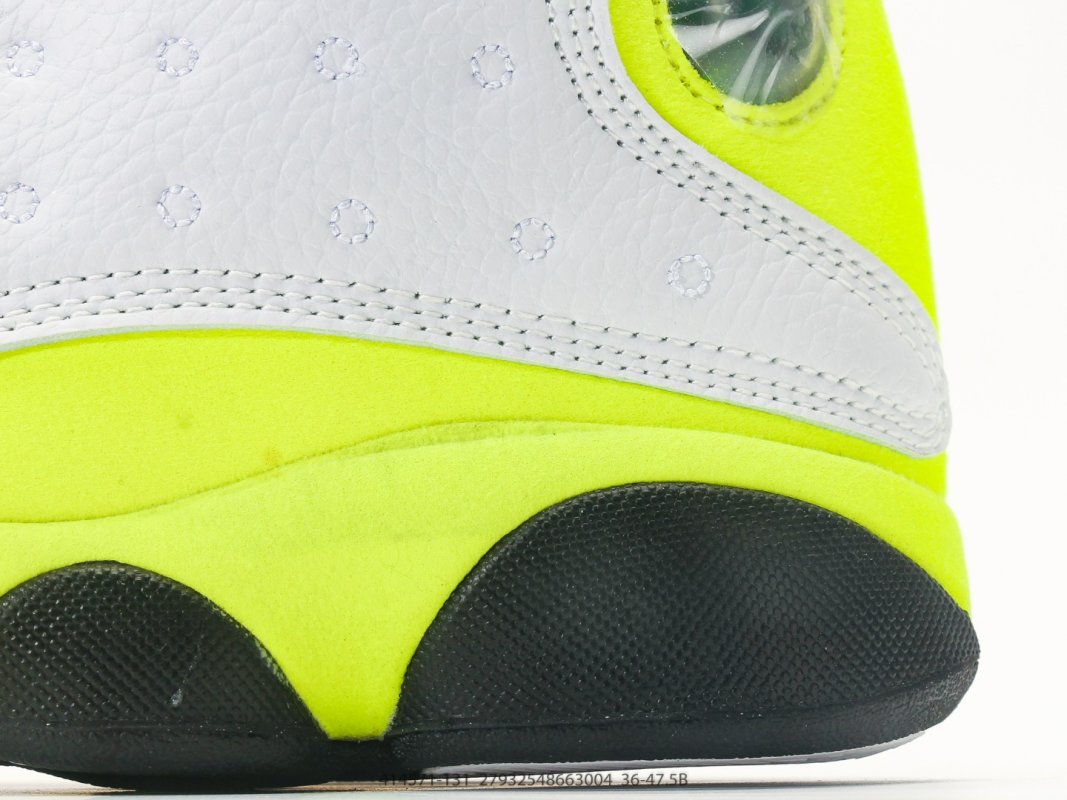 Jordan Air Jordan 13 White Neon Yellow Black view