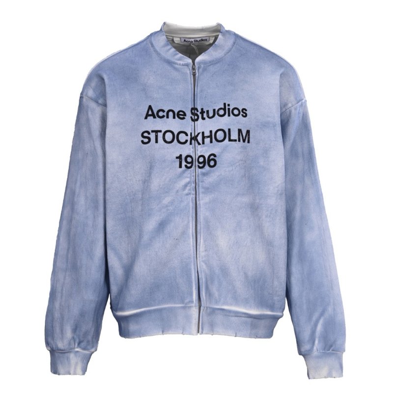 Acne Studios 1996 Spray Ink Zip Jacket Blue