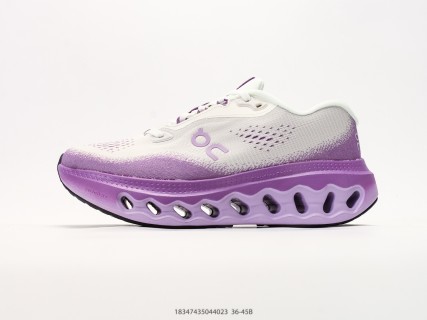 On Cloudmonster 3 White Purple Low-Top Running Shoe