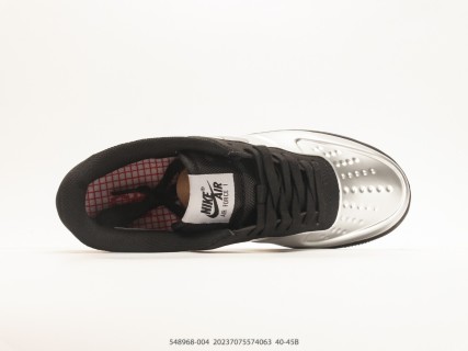 Nike Air Force 1 '07 Low Black Triple Black Lifestyle Sneakers UA Rep view 3