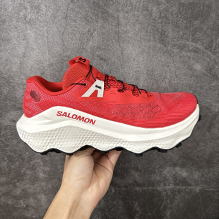 Salomon Ultra Glide 4 Red White Trail Running Shoe view 2