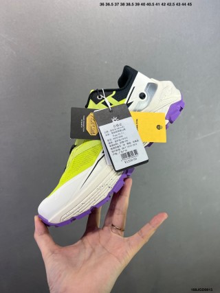 Kailas Fuga EX3 Trail Running Shoe - Neon Yellow/White/Purple view 3
