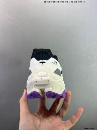 Kailas Fuga EX3 Trail Running Shoe - Neon Yellow/White/Purple view 4