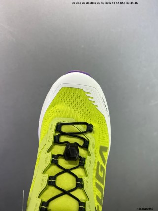 Kailas Fuga EX3 Trail Running Shoe - Neon Yellow/White/Purple view 5
