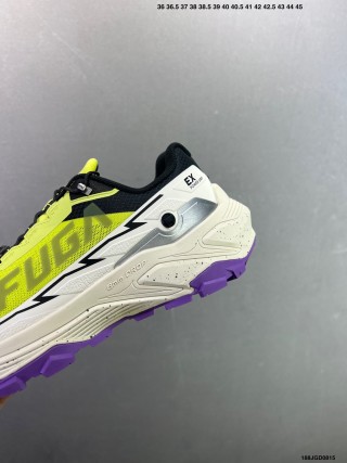 Kailas Fuga EX3 Trail Running Shoe - Neon Yellow/White/Purple view 6