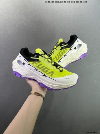 Kailas Fuga EX3 Trail Running Shoe - Neon Yellow/White/Purple view 8