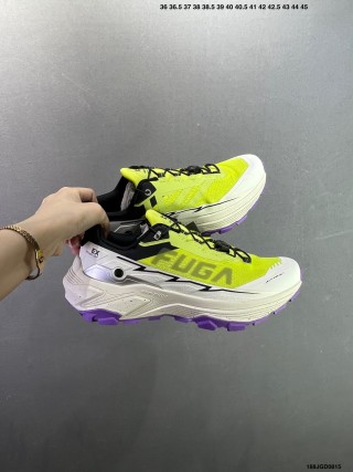 Kailas Fuga EX3 Trail Running Shoe - Neon Yellow/White/Purple view 9