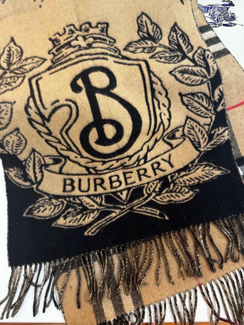 Burberry Storm Knight EKD Reversible Cashmere Scarf Beige view