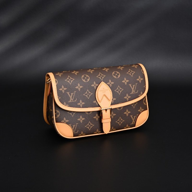 LV Monogram Messenger Shoulder Bag - Tan/Brown view