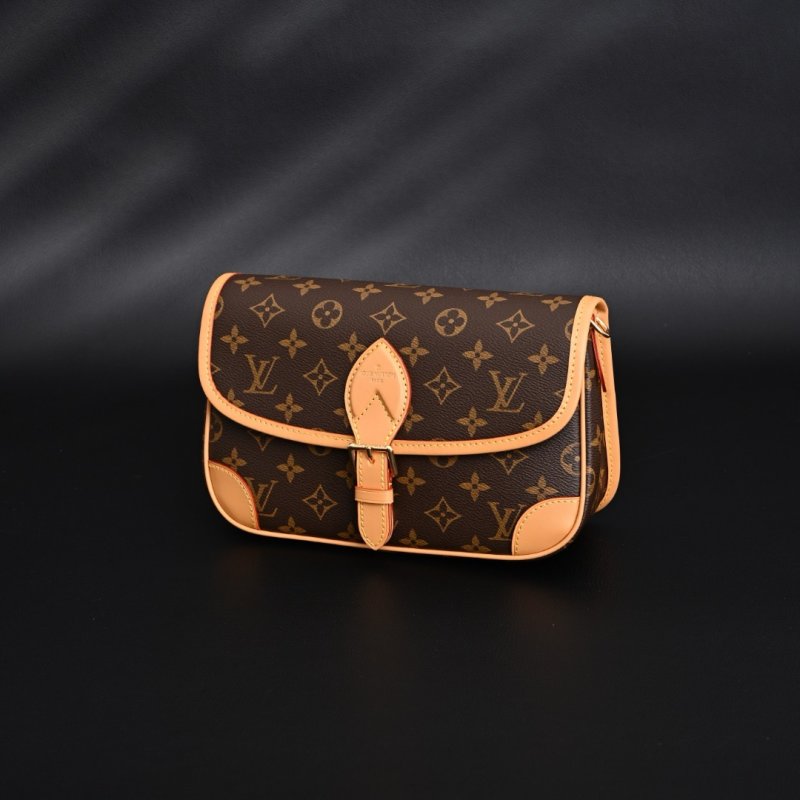 LV Monogram Messenger Shoulder Bag - Tan/Brown view