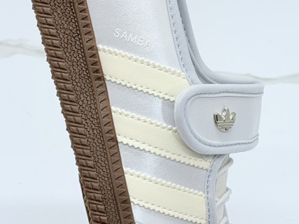 Adidas Samba OG Jane Light Blue White Caramel Sole Replica view 7