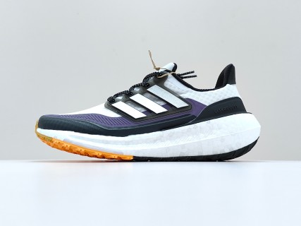 Adidas UltraBoost Light Black White Purple view 2