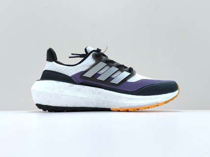 Adidas UltraBoost Light Black White Purple view 4