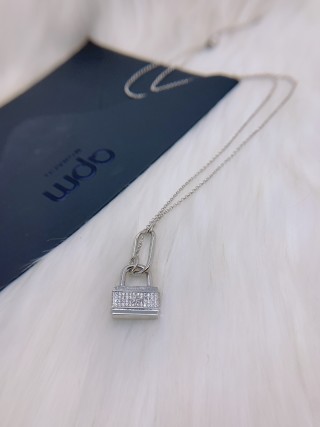 APM Monaco Baby Love Lock Heart Pendant Silver Necklace view 4