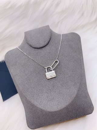 APM Monaco Baby Love Lock Heart Pendant Silver Necklace view 9