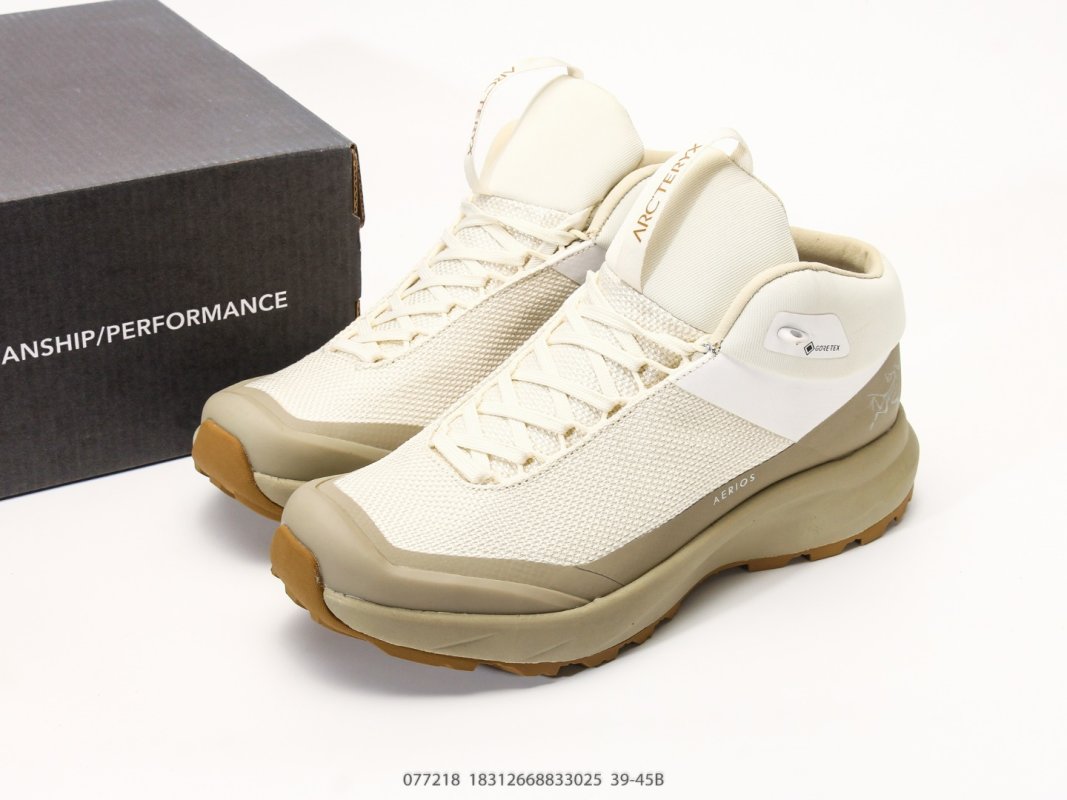 Arc'teryx Aerios Mid GTX Hiking Boot Cream Tan view