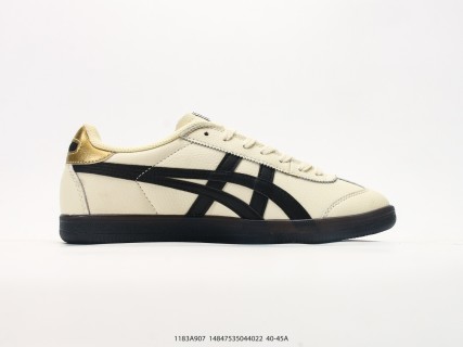 Onitsuka Tiger Tokuten Cream Black Low-Top Casual Sneaker view 2