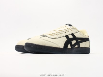 Onitsuka Tiger Tokuten Cream Black Low-Top Casual Sneaker view 5