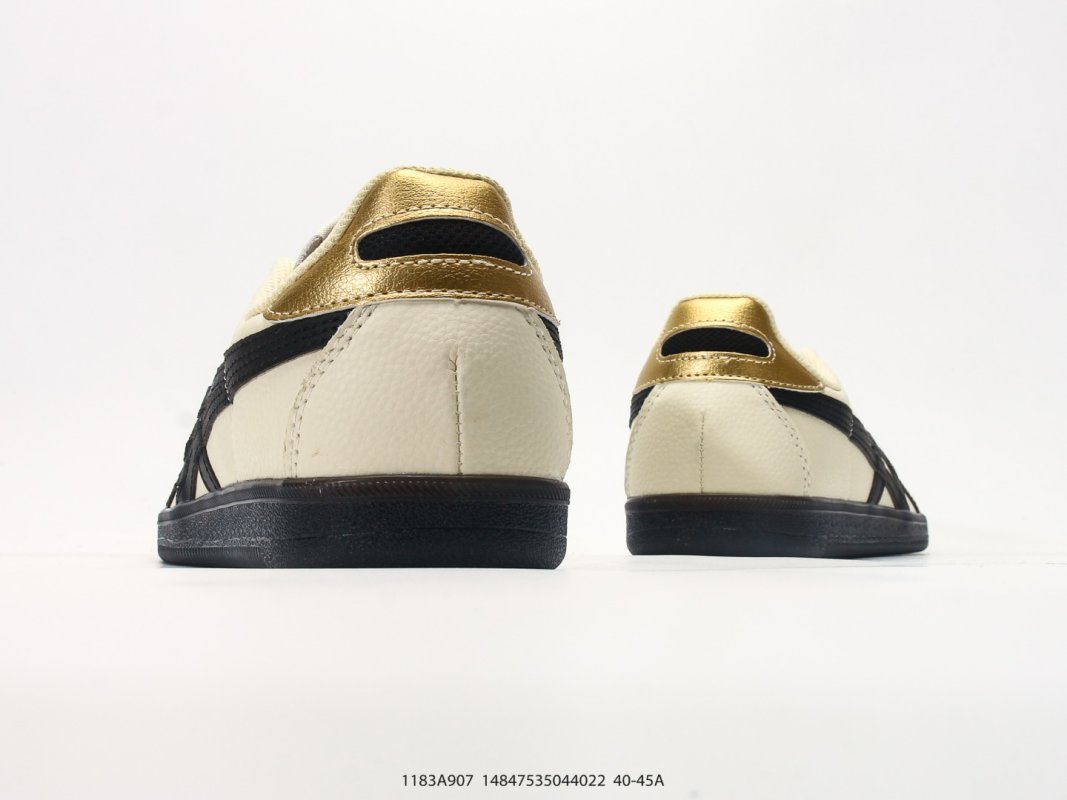 Onitsuka Tiger Tokuten Cream Black Low-Top Casual Sneaker view