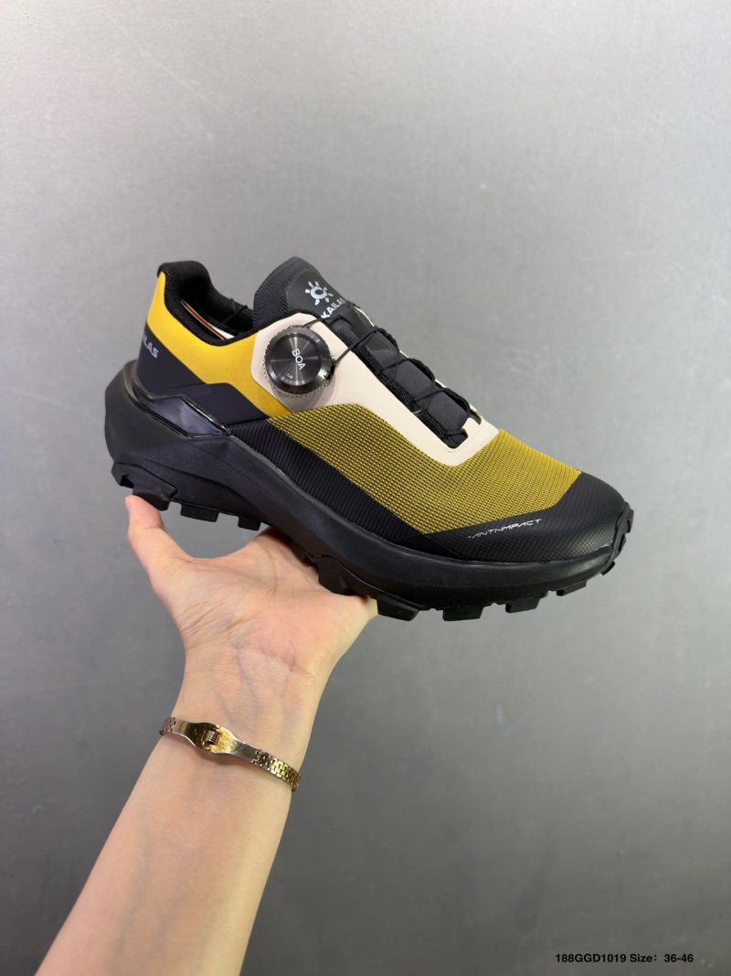 Kailas Vento Trail Running Shoe Yellow Black Low Cut view