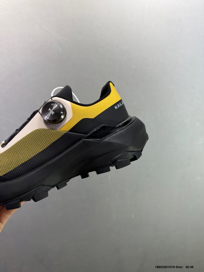 Kailas Vento Trail Running Shoe Yellow Black Low Cut view