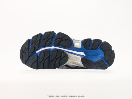 Asics Gel-Nimbus 16 White Black Blue Yellow Low-Top Running Shoe view 4