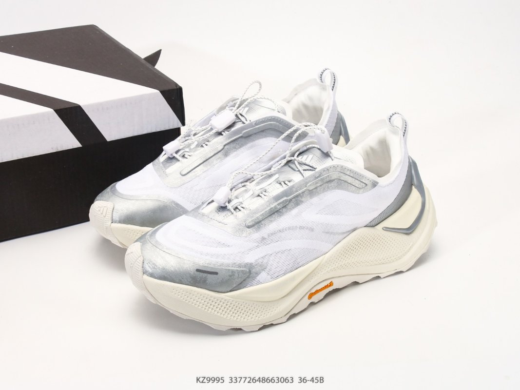 Adidas Holo Peak White Grey Cream Low Trail Running Shoe view