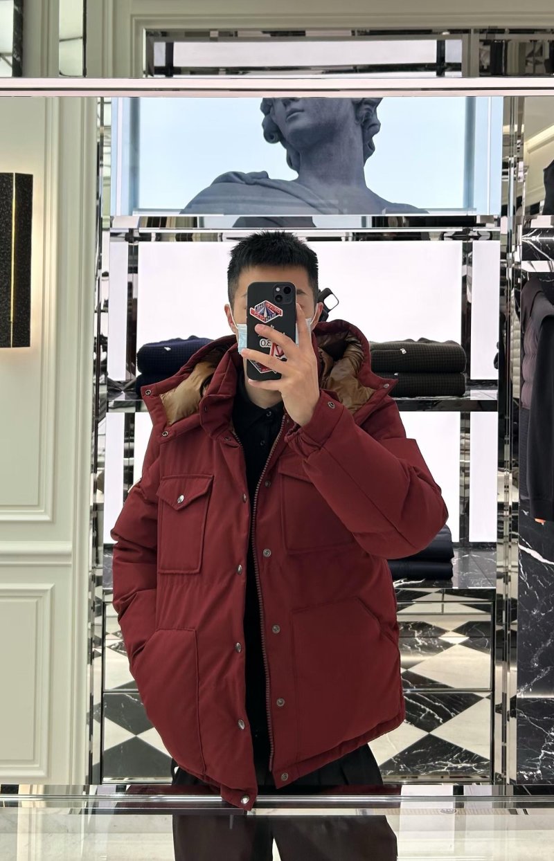 The North Face Nuptse Burgundy Down Puffer Jacket view