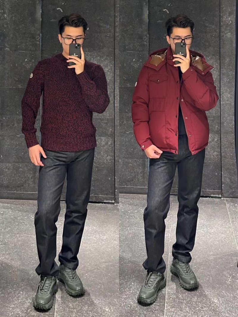 The North Face Nuptse Burgundy Down Puffer Jacket view