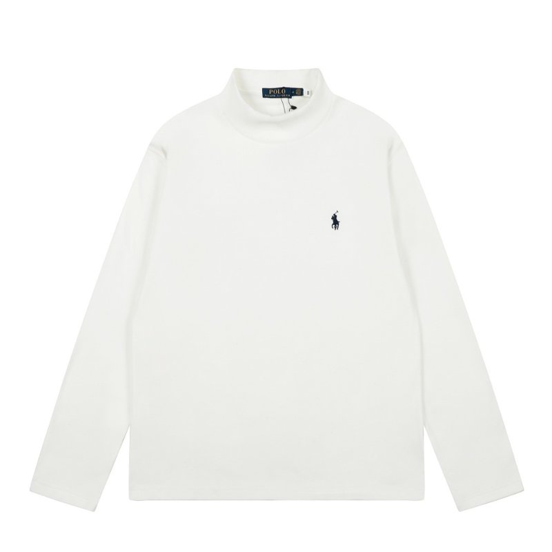 Ralph Lauren Mock Neck Long Sleeve Sweatshirt White