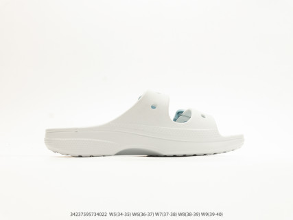Crocs Classic Clog Sandal Cloud White Blue view 2