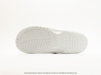 Crocs Classic Clog Sandal Cloud White Blue view 4