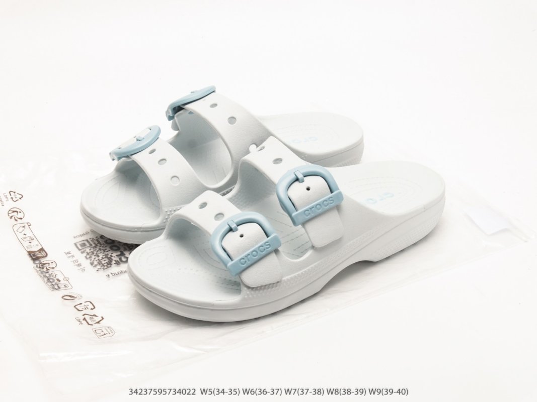 Crocs Classic Clog Sandal Cloud White Blue view