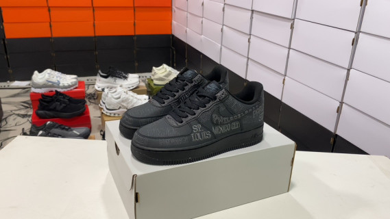 Nike Air Force 1 Low Black Monochrome Casual Sneaker