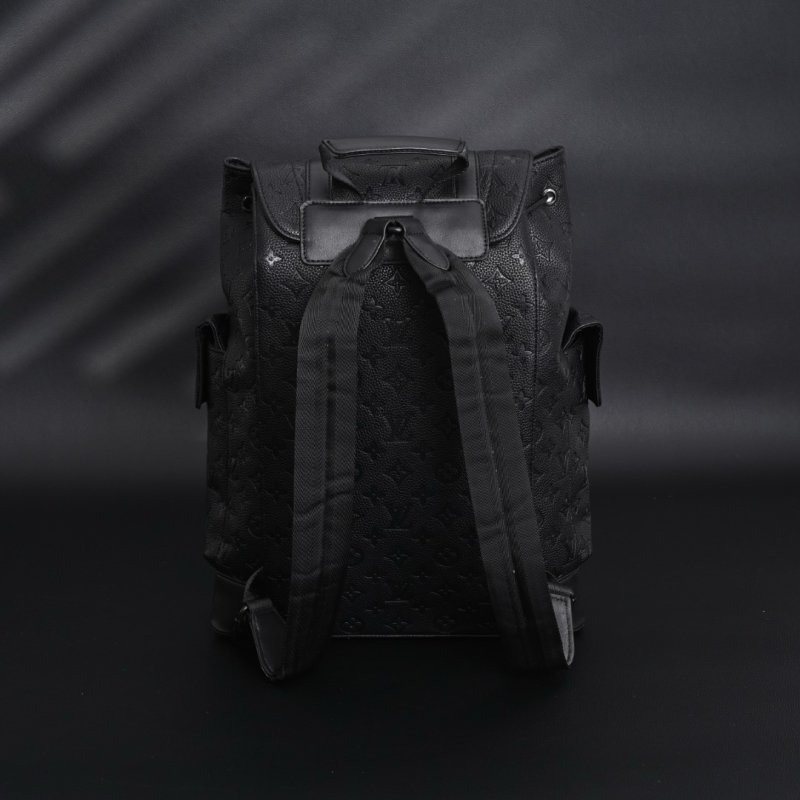 Louis Vuitton Christopher M55699 Monogram Embossed Black Backpack view