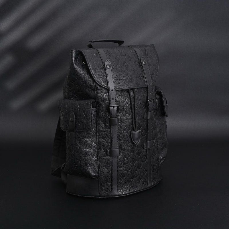Louis Vuitton Christopher M55699 Monogram Embossed Black Backpack view