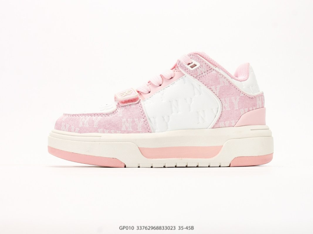 MLB Big Ball Chunky Window Pink White Retro Dad Sneaker