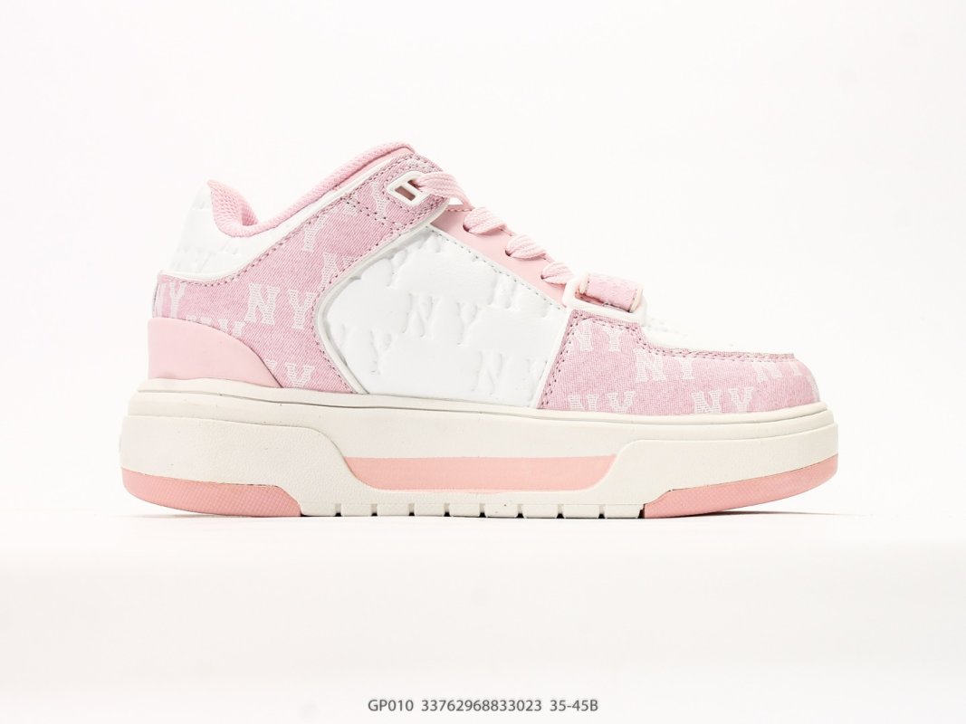 MLB Big Ball Chunky Window Pink White Retro Dad Sneaker view