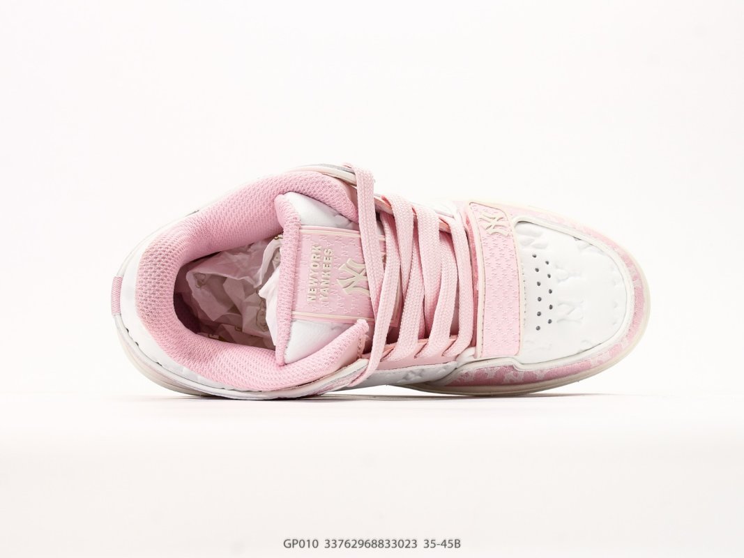MLB Big Ball Chunky Window Pink White Retro Dad Sneaker view