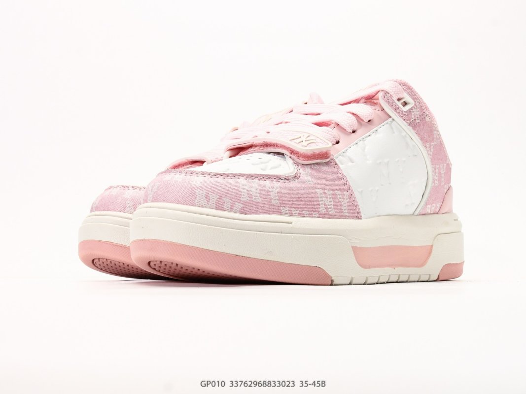 MLB Big Ball Chunky Window Pink White Retro Dad Sneaker view