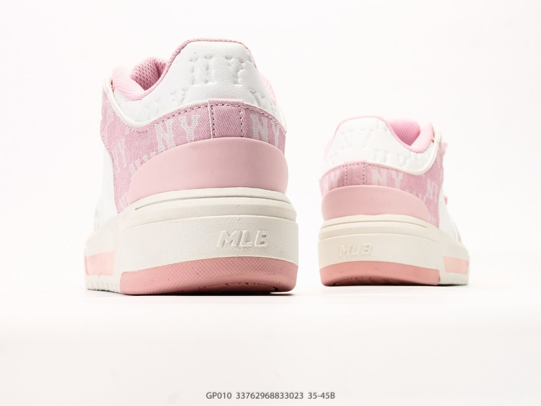 MLB Big Ball Chunky Window Pink White Retro Dad Sneaker view