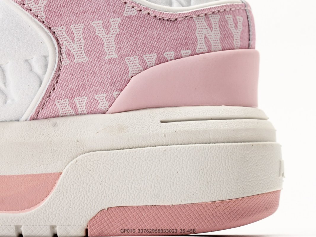 MLB Big Ball Chunky Window Pink White Retro Dad Sneaker view