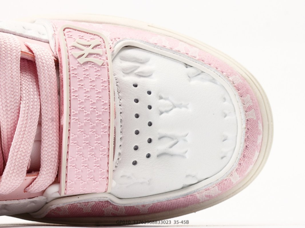 MLB Big Ball Chunky Window Pink White Retro Dad Sneaker view
